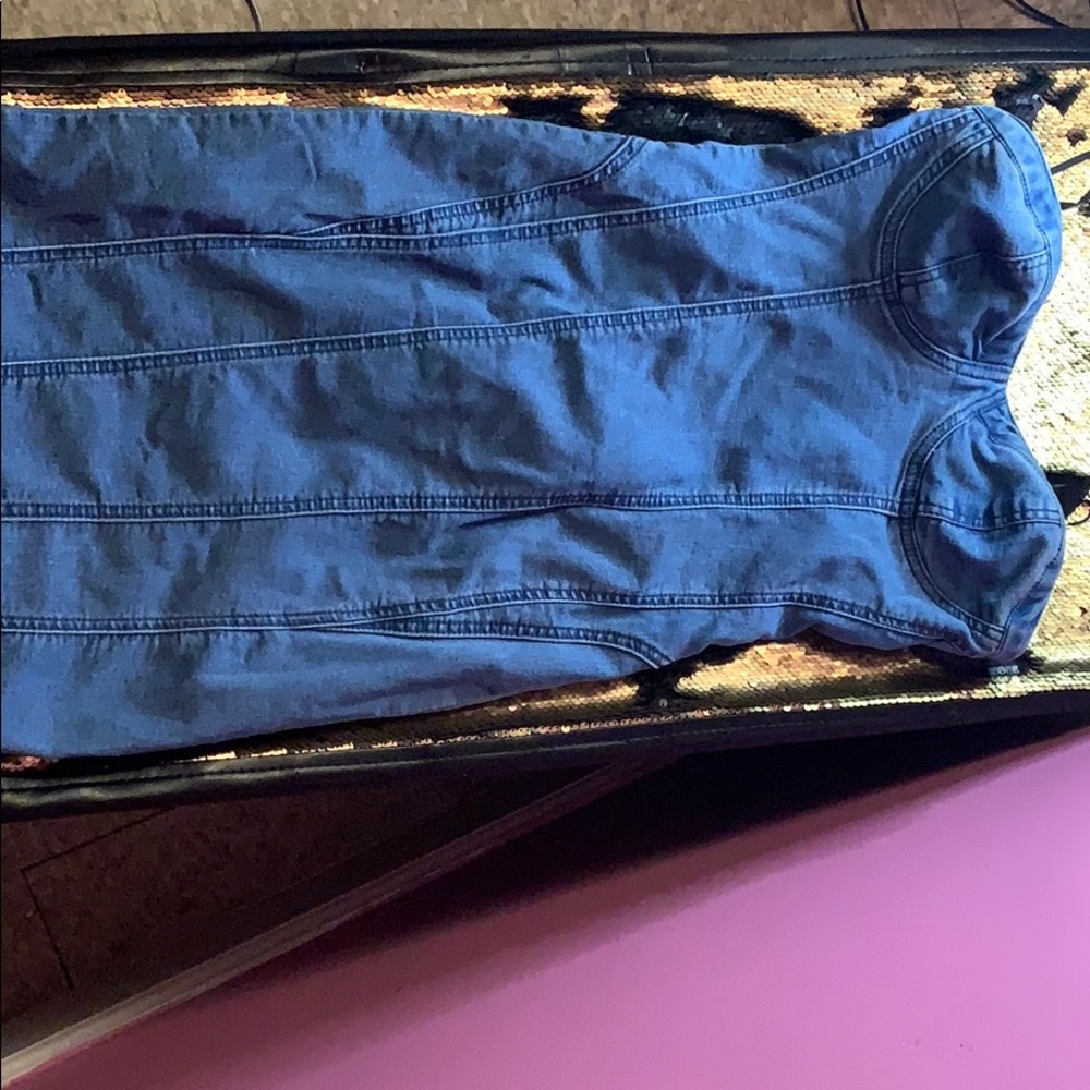Jean strapless Dress